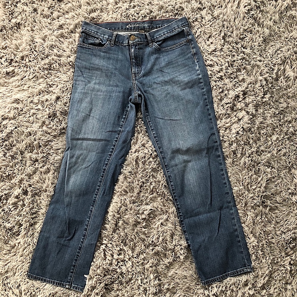 Eddie Bauer Mid Rise Crop Jeans 10 Tall